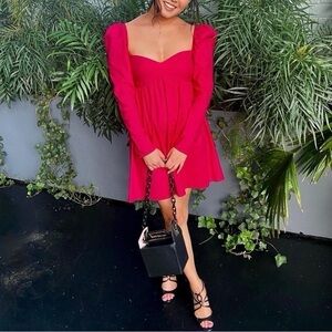 Reformation Kenzi Dress in Pink